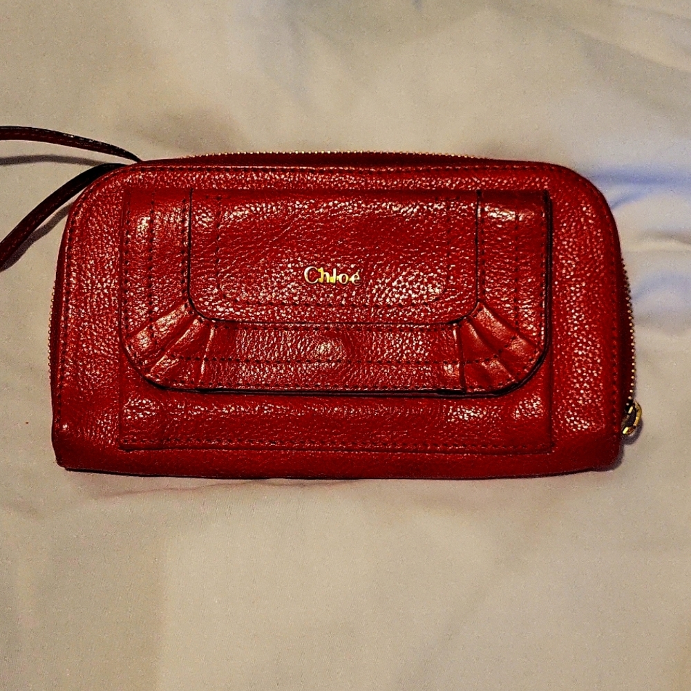 Chloe red wallet